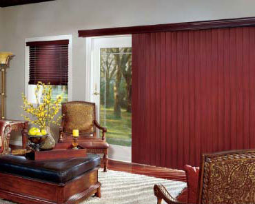 Crosswinds wood vertical blinds
